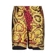 Versace Silke Barocco Shorts Höst-Vinter Kollektion 2024 Multicolor, H...