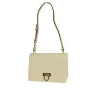 Salvatore Ferragamo Pre-owned Pre-owned Laeder axelremsvskor Beige, Da...