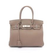 Hermès Vintage Pre-owned Laeder handvskor Gray, Dam