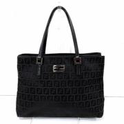 Fendi Vintage Pre-owned Canvas handvskor Black, Dam