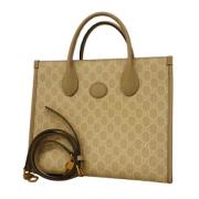 Gucci Vintage Pre-owned Laeder gucci-vskor Beige, Dam