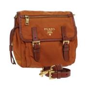 Prada Vintage Pre-owned Nylon prada-vskor Orange, Dam