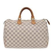 Louis Vuitton Vintage Pre-owned Canvas louis-vuitton-vskor Beige, Dam