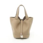 Hermès Vintage Pre-owned Laeder handvskor Beige, Dam