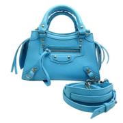 Balenciaga Vintage Pre-owned Laeder balenciaga-vskor Blue, Dam