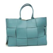 Bottega Veneta Vintage Pre-owned Laeder totevskor Blue, Dam