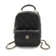 Chanel Vintage Pre-owned Tyg chanel-vskor Black, Dam