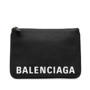 Balenciaga Vintage Pre-owned Laeder necessrer Black, Dam