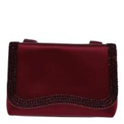 Chanel Vintage Pre-owned Tyg chanel-vskor Red, Dam