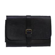 Louis Vuitton Vintage Pre-owned Laeder kuvertvskor Black, Dam