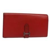 Hermès Vintage Pre-owned Laeder plnbcker Red, Dam