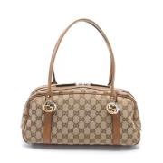 Gucci Vintage Pre-owned Canvas gucci-vskor Beige, Dam