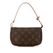 Louis Vuitton Vintage Pre-owned Canvas handvskor Brown, Dam