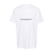 Givenchy Vit Bomull T-shirt White, Herr