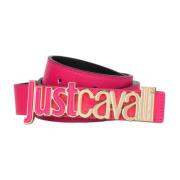 Just Cavalli Fuchsia Logo Fram Bälte Pink, Dam