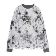 Karl Kani Pixelprint Crewneck Sweatshirt med Tie-Dye Print Gray, Herr