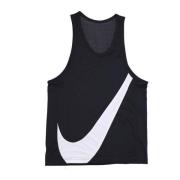 Nike Mesh Basketboll Tank Top Svart/Vit Black, Herr