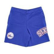 Mitchell & Ness NBA Game Day Shorts French Terry Blue, Herr