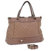 Gucci Vintage Pre-owned Canvas handvskor Pink, Dam