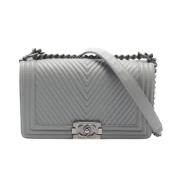 Chanel Vintage Pre-owned Laeder chanel-vskor Gray, Dam