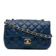 Chanel Vintage Pre-owned Laeder chanel-vskor Blue, Dam