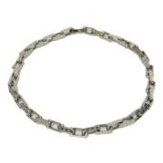 Louis Vuitton Vintage Pre-owned Metall halsband Gray, Dam