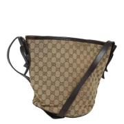 Gucci Vintage Pre-owned Canvas gucci-vskor Beige, Dam