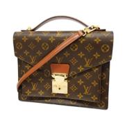 Louis Vuitton Vintage Pre-owned Tyg louis-vuitton-vskor Brown, Dam