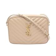 Yves Saint Laurent Vintage Pre-owned Laeder axelremsvskor Beige, Dam