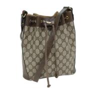 Gucci Vintage Pre-owned Canvas gucci-vskor Beige, Dam