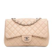 Chanel Vintage Pre-owned Laeder chanel-vskor Beige, Dam