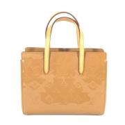 Louis Vuitton Vintage Pre-owned Tyg louis-vuitton-vskor Beige, Dam