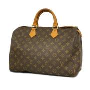 Louis Vuitton Vintage Pre-owned Tyg louis-vuitton-vskor Brown, Dam