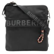 Burberry Vintage Pre-owned Nylon axelremsvskor Black, Dam