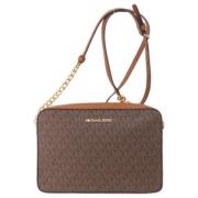 Michael Kors Pre-owned Pre-owned Canvas crossbodyvskor Brown, Dam