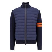 Z Zegna Blå ullrock med nylon fram Blue, Herr