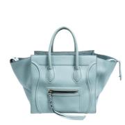 Celine Vintage Pre-owned Laeder handvskor Blue, Dam