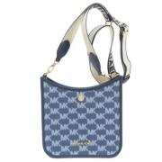 Michael Kors Pre-owned Pre-owned Canvas crossbodyvskor Blue, Dam