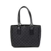 Gucci Vintage Pre-owned Canvas totevskor Black, Dam