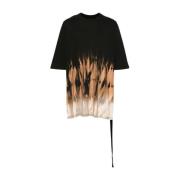 Rick Owens Svarta Oversized T-shirts och Polos Black, Herr