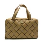 Chanel Vintage Pre-owned Laeder chanel-vskor Beige, Dam