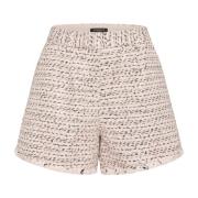 Bruuns Bazaar Kristallrosa Paljett Trim Shorts Pink, Dam