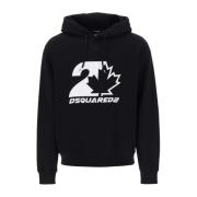 Dsquared2 Casual Logo Sweatshirt för Män Black, Herr