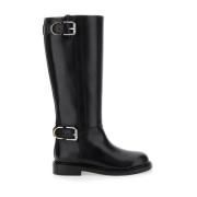 Givenchy Svart Platt Boot Vouyou Stil Black, Dam