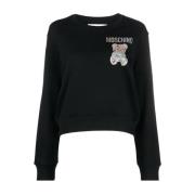 Moschino Stilren Sweatshirt för Män och Kvinnor Black, Dam