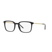 Dolce & Gabbana Svart Guld Glasögonbågar Black, Unisex