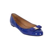 Salvatore Ferragamo Klassiskt Läder Loafer Sko Blue, Dam