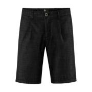 BomBoogie Bekväma Chino Bermuda Shorts Black, Herr