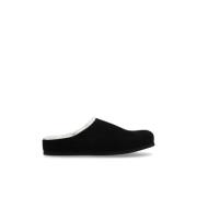 Common Projects Läder slides Träsko Black, Dam