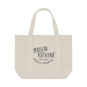 Maison Kitsuné Tote Bags Beige, Dam